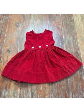 Liliputian Bazaar Best & Co Red Corduroy Vintage Dress 2T